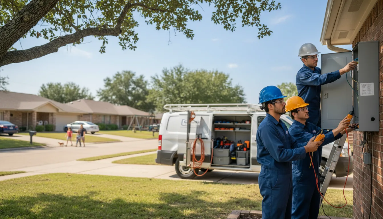 Certified electrician providing emergency electrical services in Woodsboro, TX